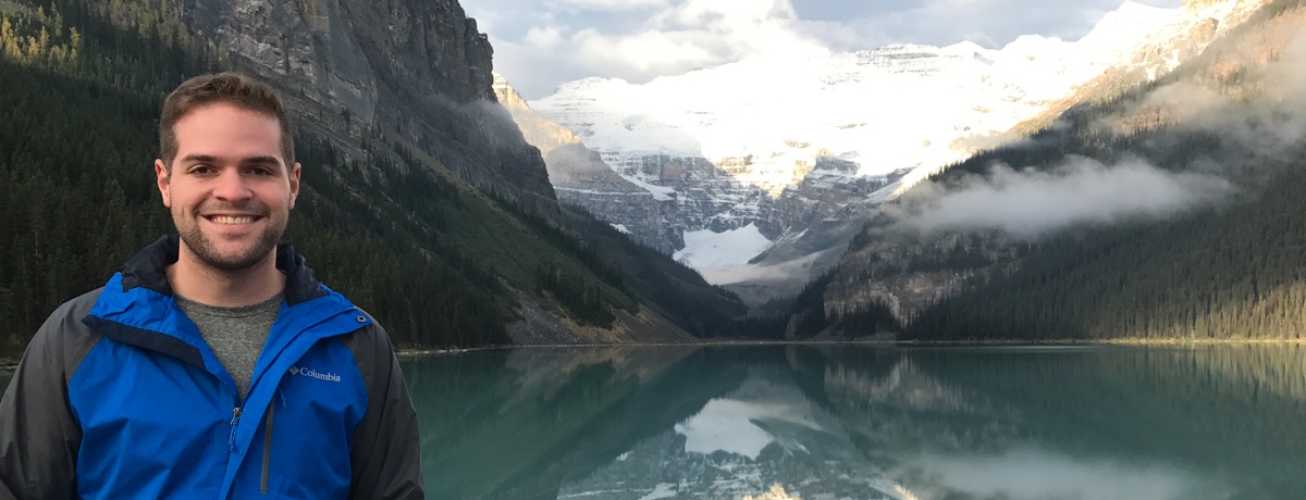 Dennis Beatty in front of Lake Louise inCanada