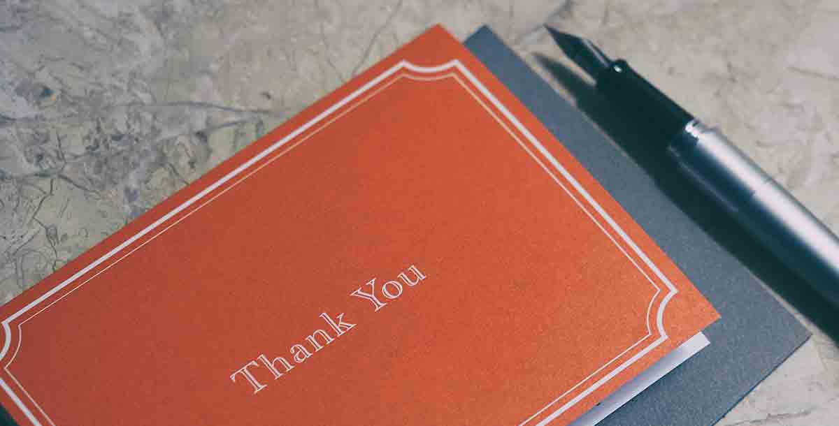 Thank you card